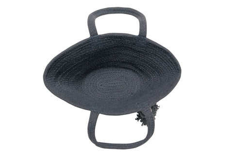 Canasta Basket Cistell Gris Oscuro